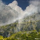 Wolken am Berg