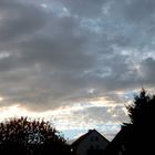 Wolken am frühen Abend