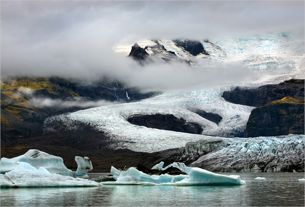 Wolken am Gletscher