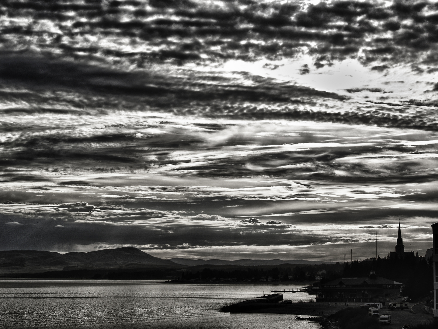 wolken am himmel in patagonien ...