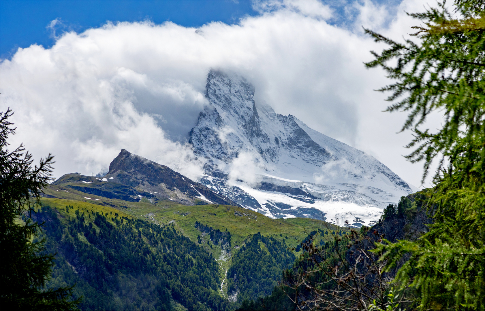 Wolken am Matterhorn