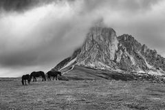 Wolken am Passo Giau