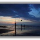 Wolken am Strand