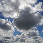 Wolken am Strand