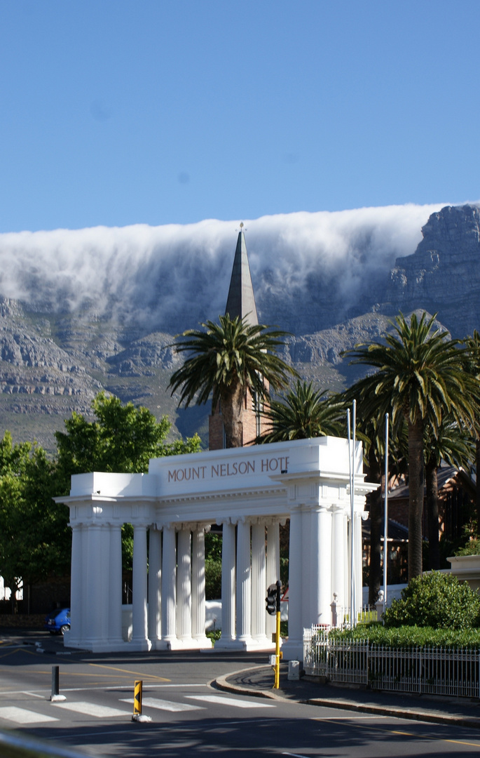 Wolken am Tafelberg