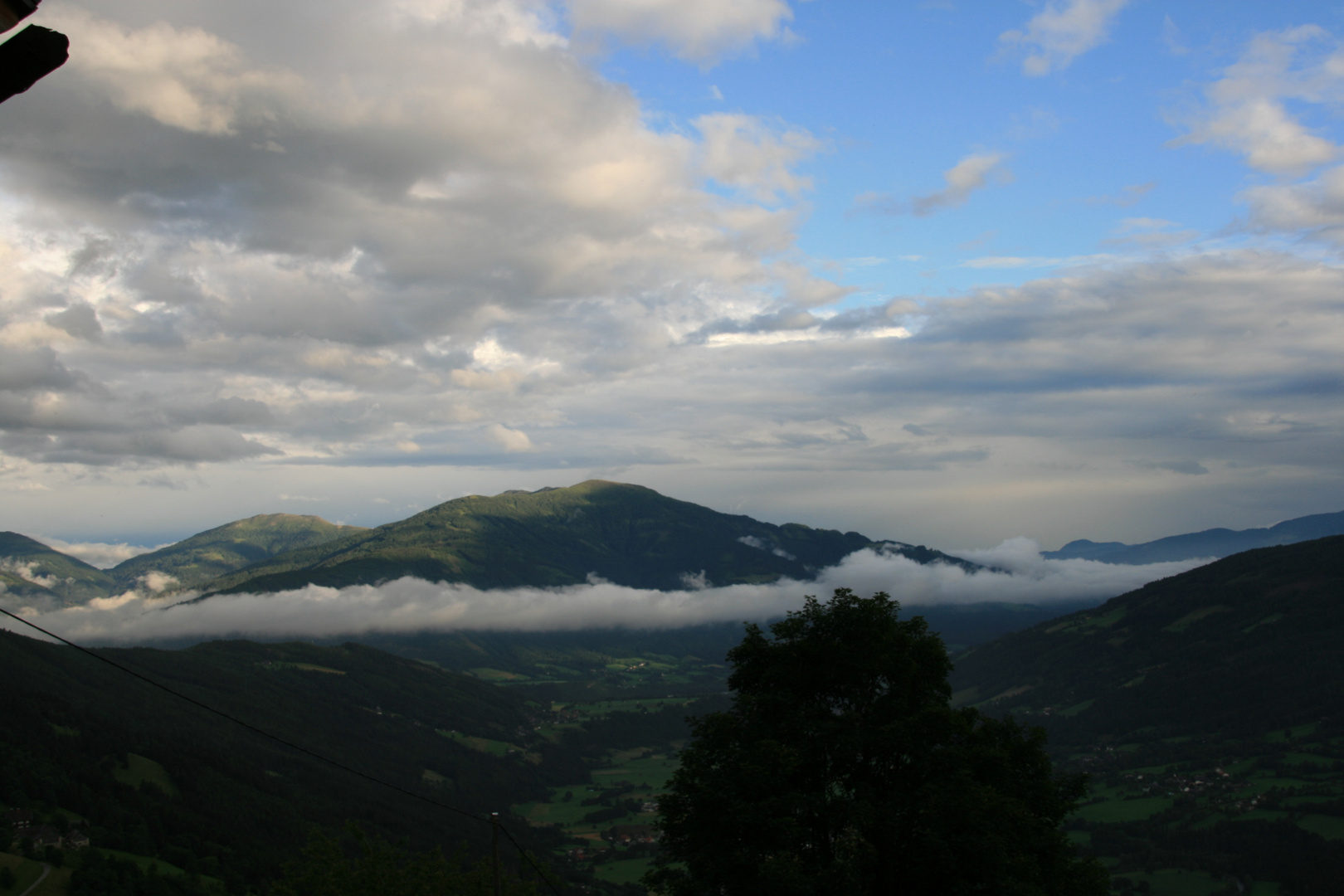 Wolken am Tschiernock