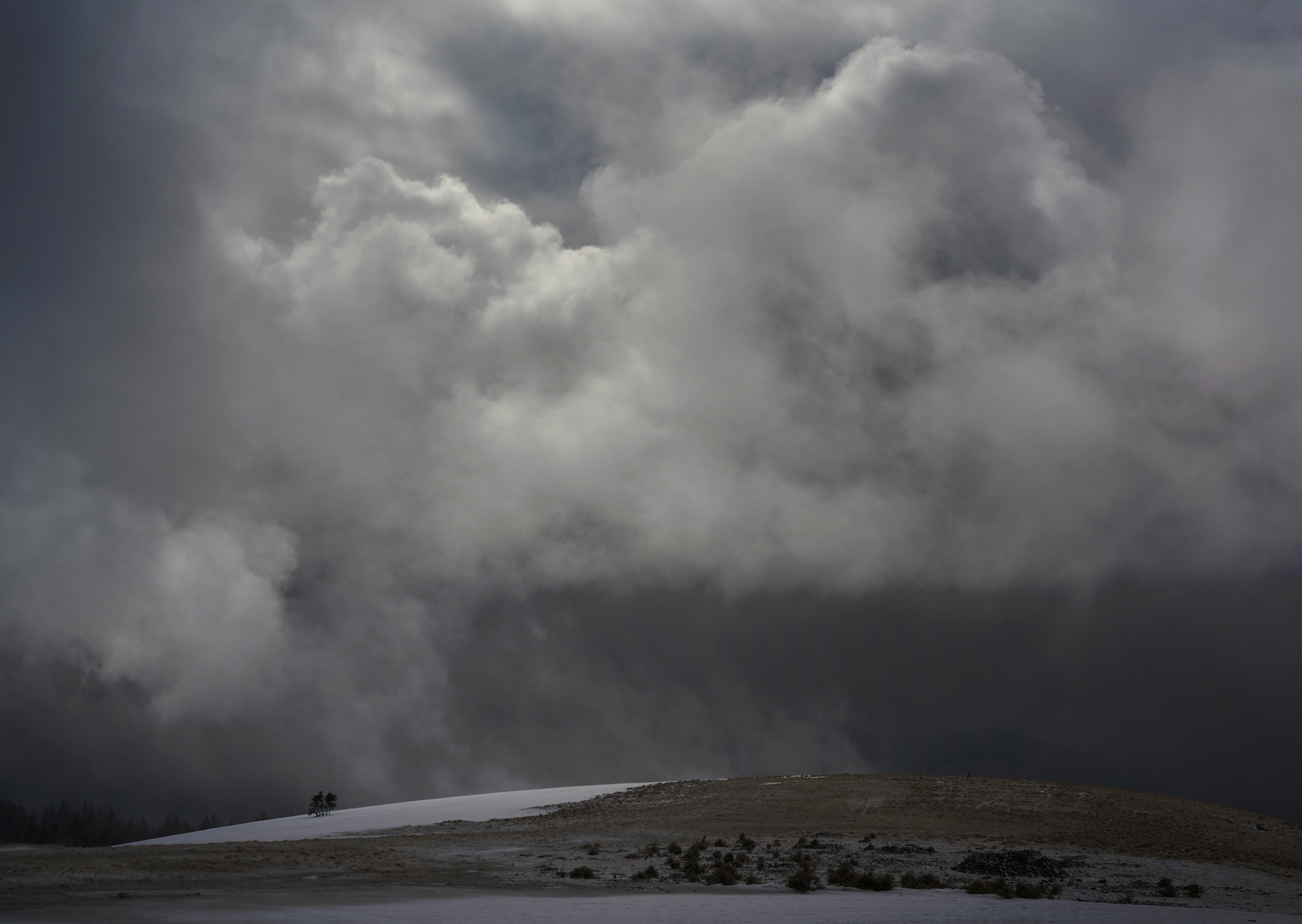 Wolken auf dem Belchen