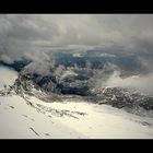 Wolken auf dem Gletscher