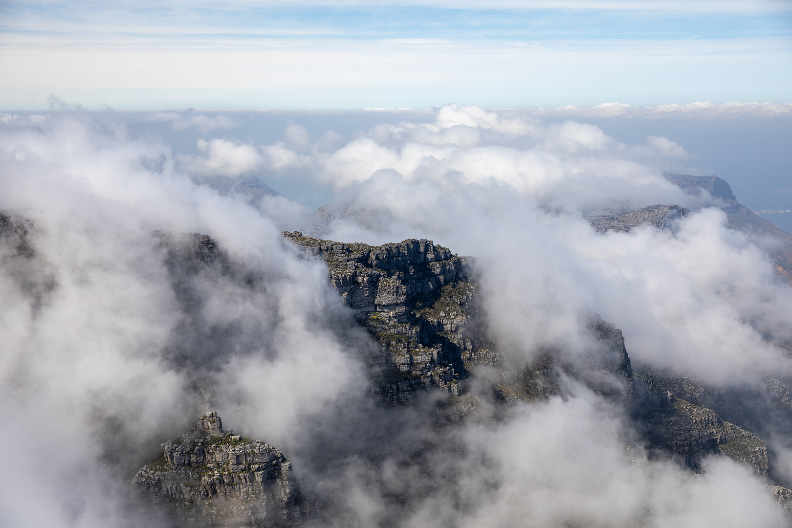 Wolken auf dem Tafelberg