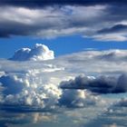 Wolken auf einem Berg