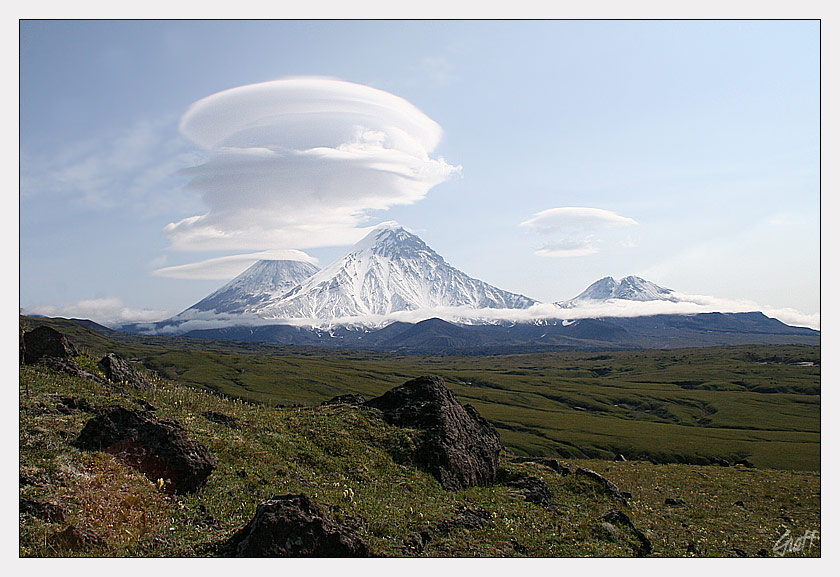 Wolken auf Vulkanen