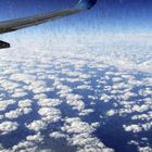 Wolken aus 10km Höhe auf dem Flug nach Gran Canaria