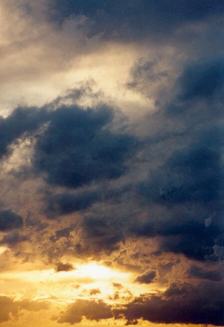 Wolken bei Sonnenuntergang