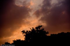 Wolken bei Sonnenuntergang