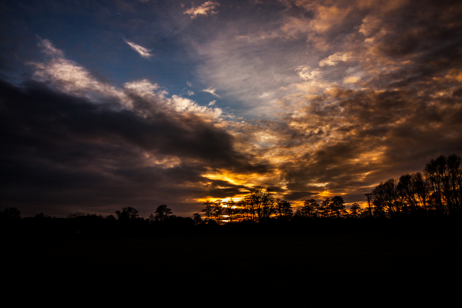 Wolken besiegen die Sonne...