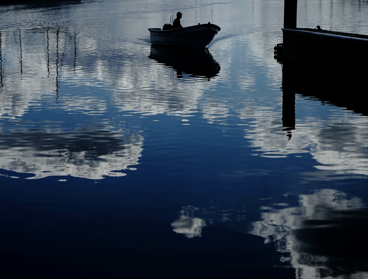 wolken, boot und meer