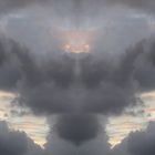 Wolken gespiegelt
