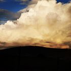 Wolken Himmel über denn Schneeberg