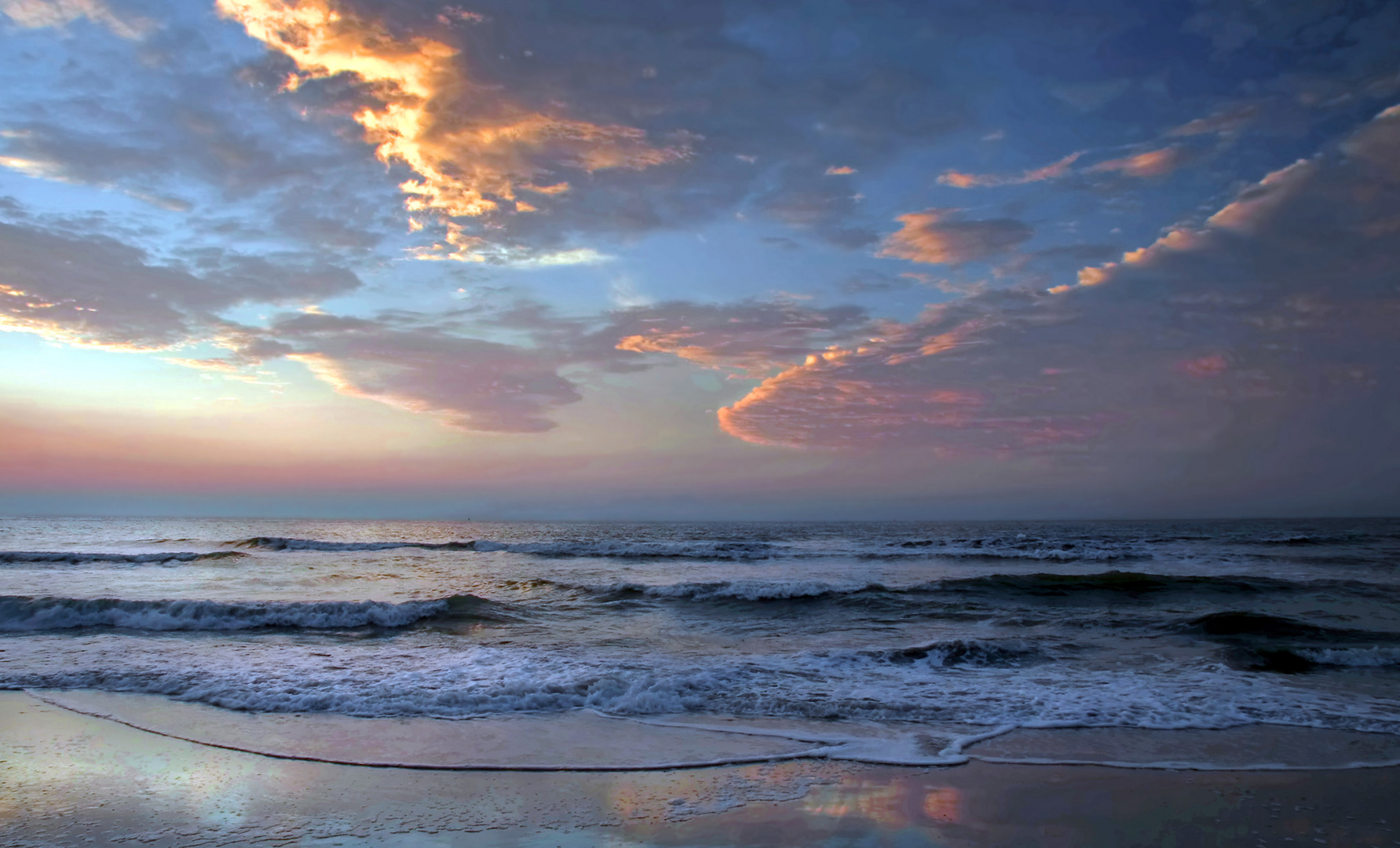 Wolken im Abendlicht