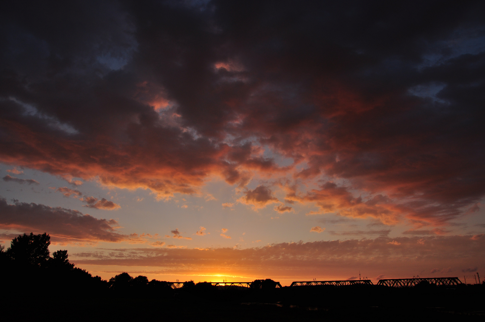 Wolken im Abendlicht