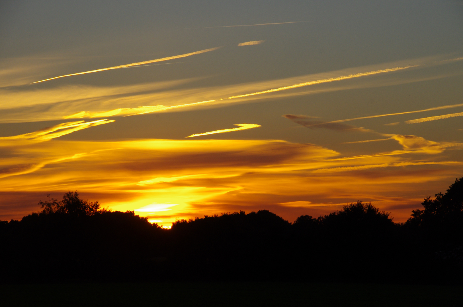 Wolken im Abendlicht