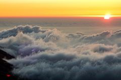 Wolken im Aufwind am Libanongebirge