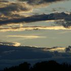 Wolken im Licht der Sonne