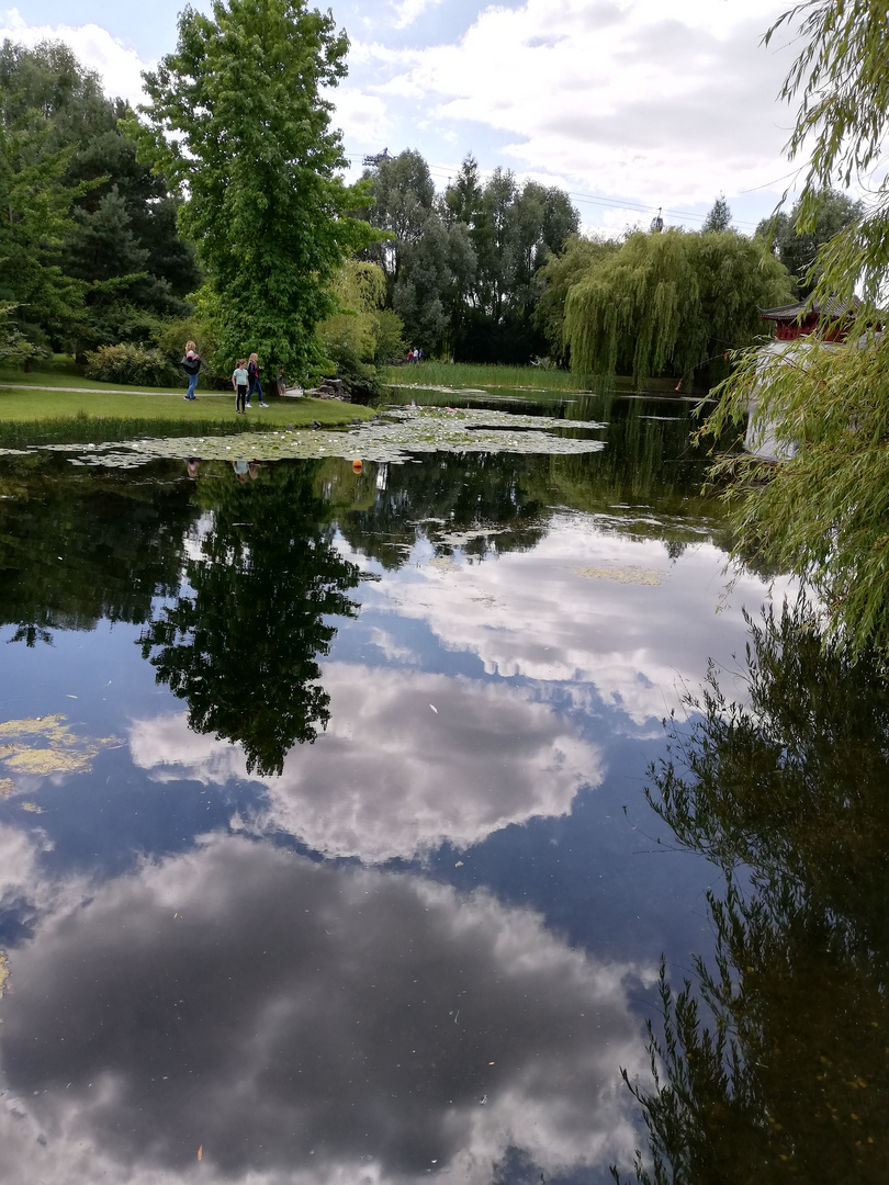 Wolken im See