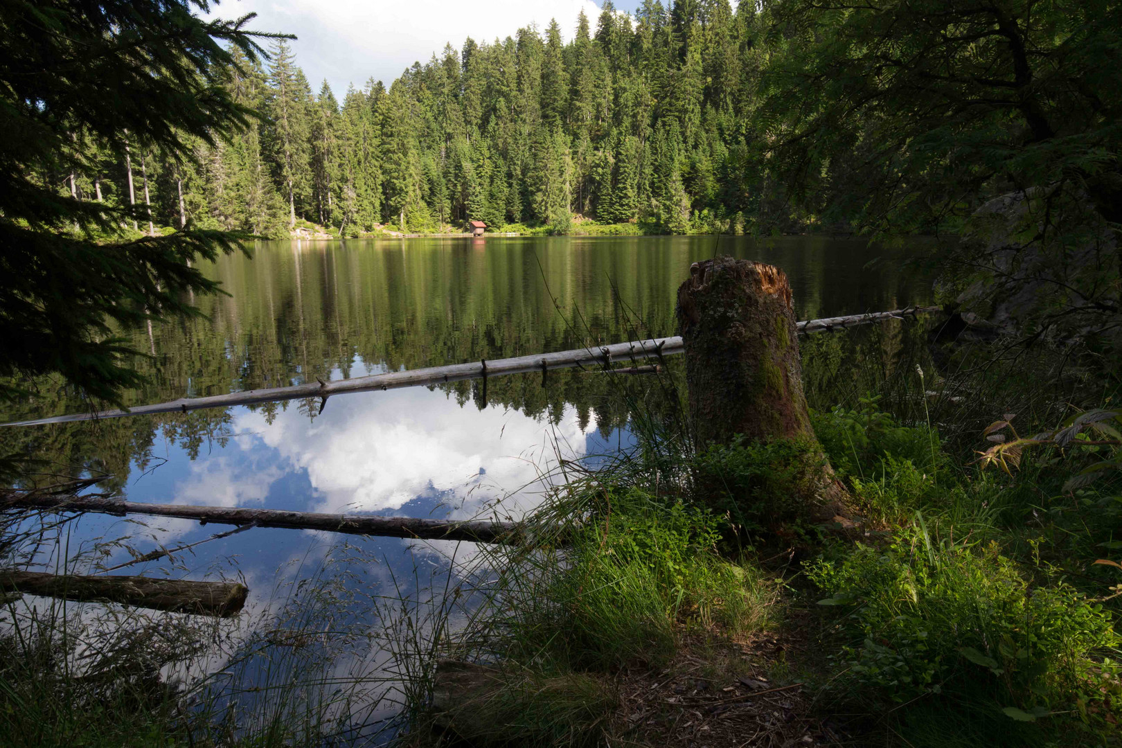 Wolken im See 