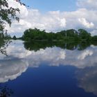 Wolken im See