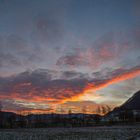 Wolken im Sonnenaufgang