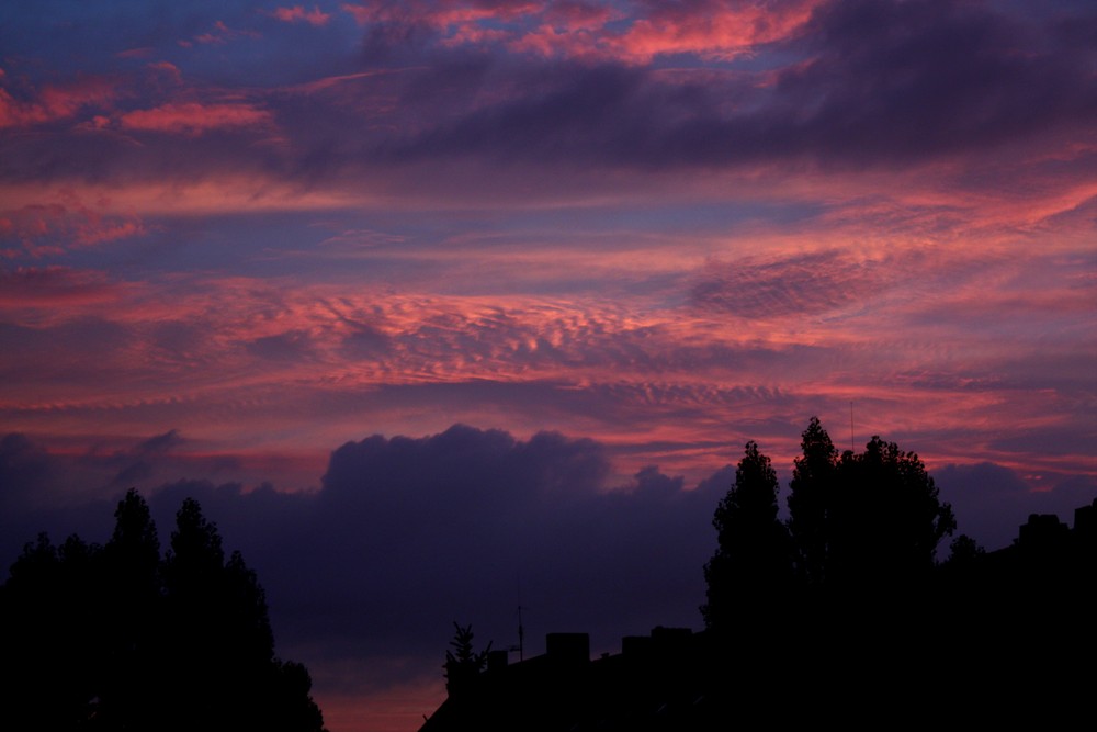 Wolken im Sonnenuntergang