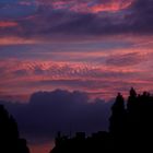 Wolken im Sonnenuntergang