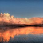 Wolken im Sonnenuntergang