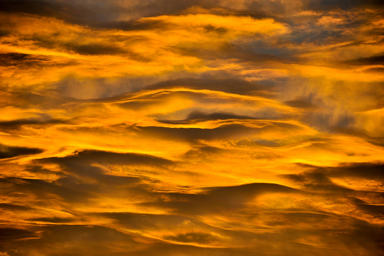 Wolken im Sonnenuntergang