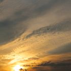 Wolken im Sonnenuntergang