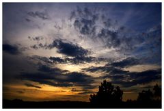 Wolken im Sonnenuntergang