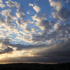 Wolken im Sonnenuntergang