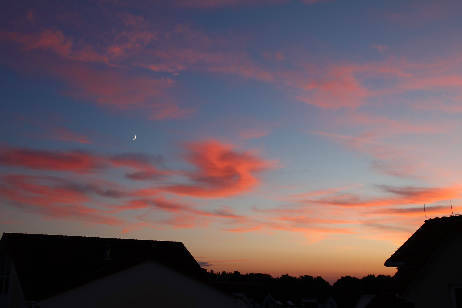 Wolken im Sonnenuntergang