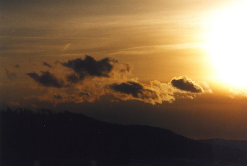 Wolken im Sonnenuntergang