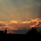 Wolken im Sonnenuntergang