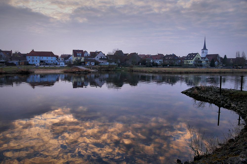 Wolken im Spiegel