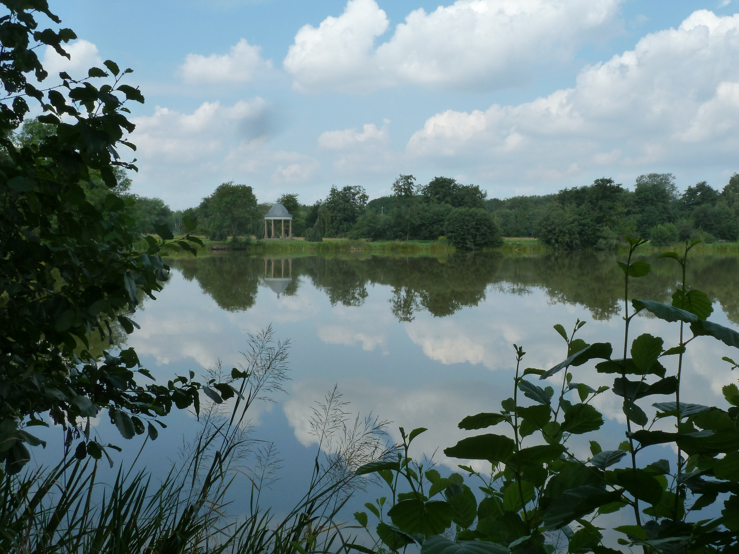 Wolken im Spielmannsteich