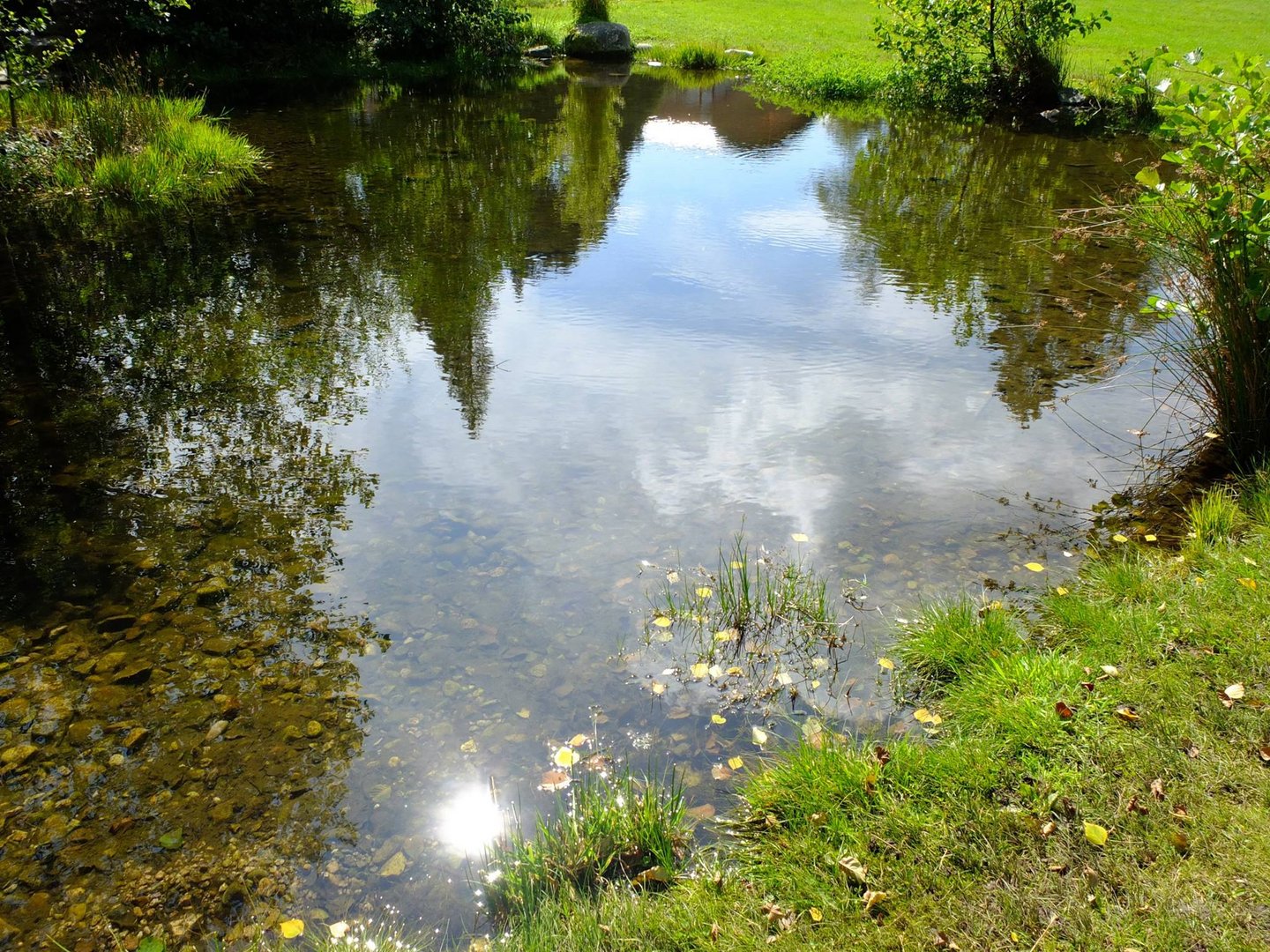 Wolken im Wasser