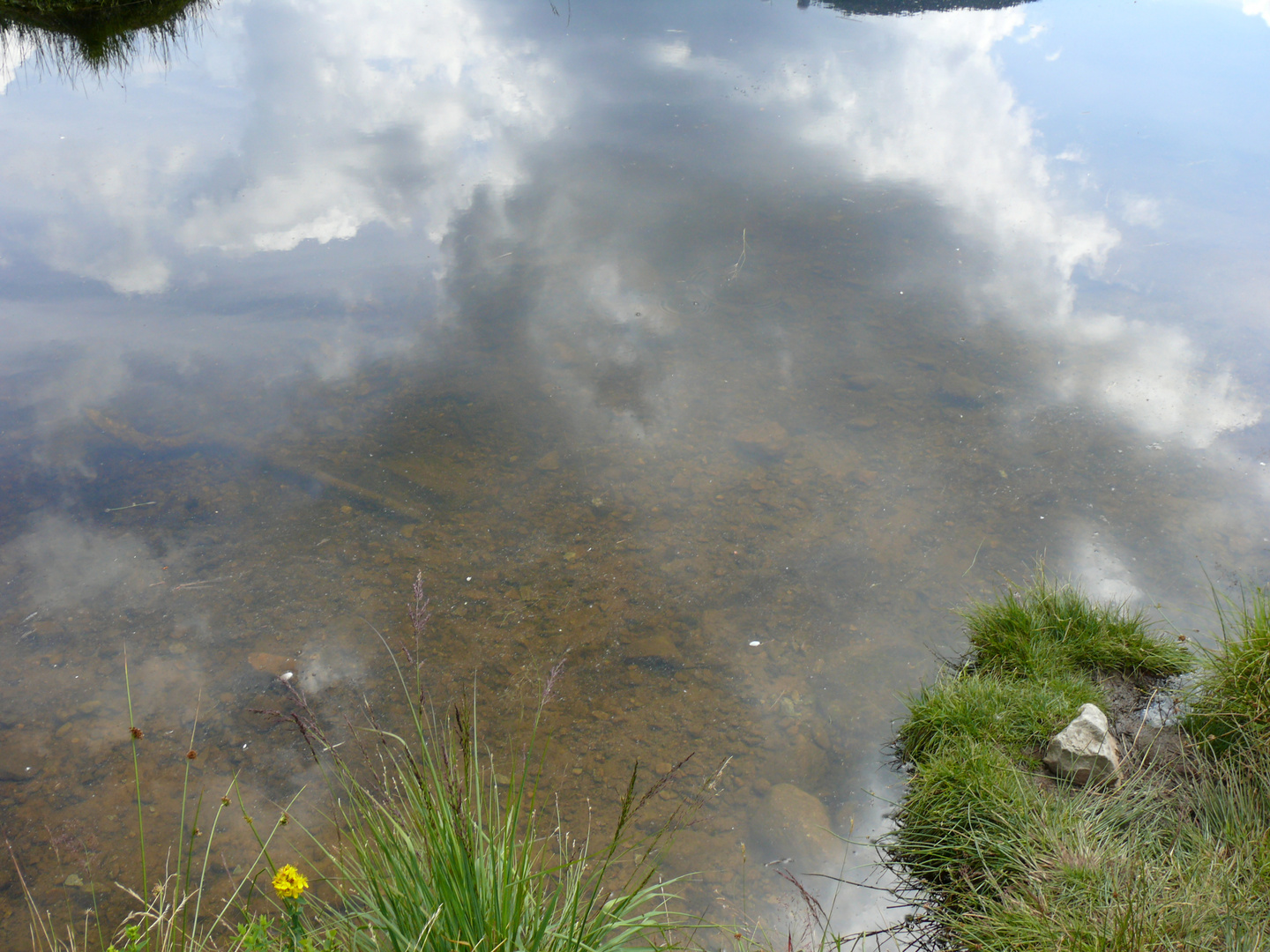 Wolken im Wasser