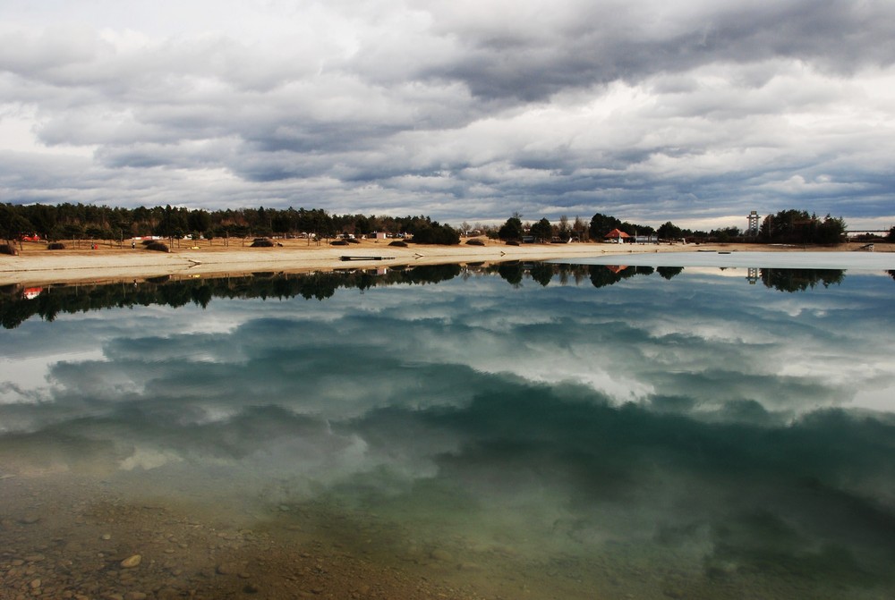 Wolken im Wasser