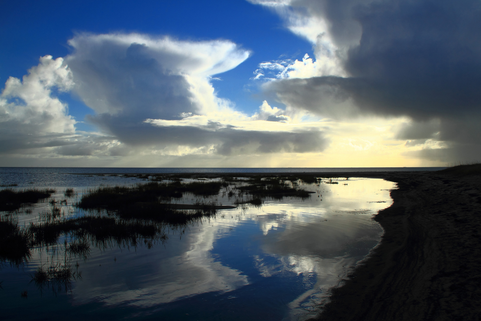 Wolken im Watt