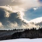 wolken im winter