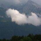 Wolken in den Bergen