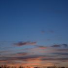 Wolken in der Abenddämmerung